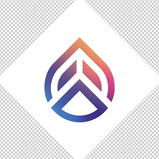 PSD logotipo minimalista em fundo transparente