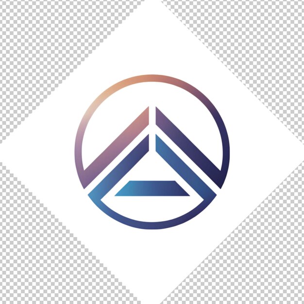 PSD logotipo minimalista sobre un fondo transparente