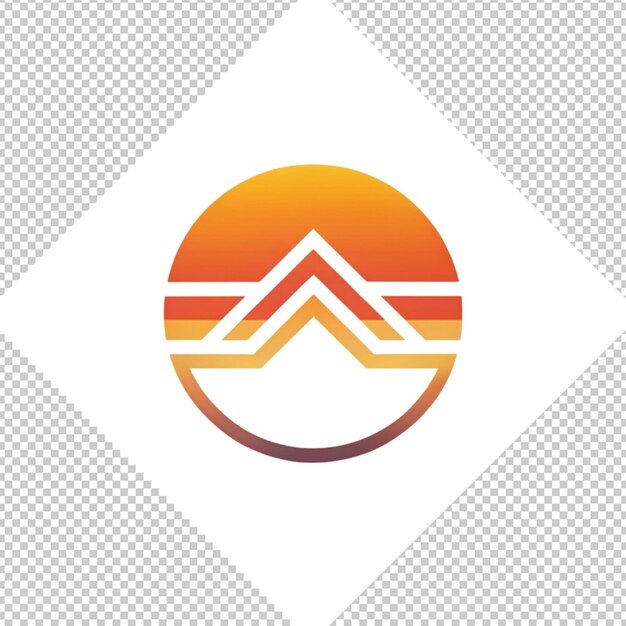 Logotipo minimalista sobre un fondo transparente