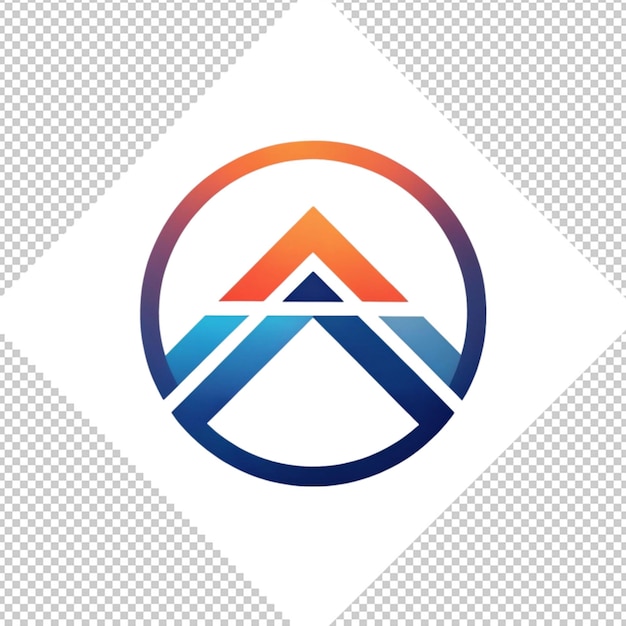 PSD logotipo minimalista sobre un fondo transparente