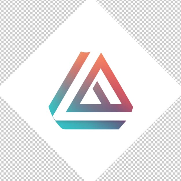 PSD logotipo minimalista sobre un fondo transparente