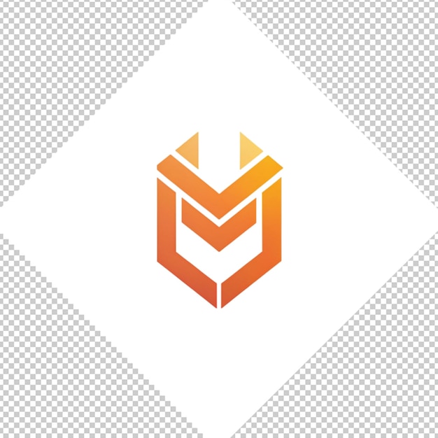 Logotipo minimalista sobre un fondo transparente