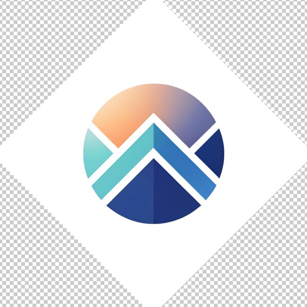 PSD logotipo minimalista sobre un fondo transparente