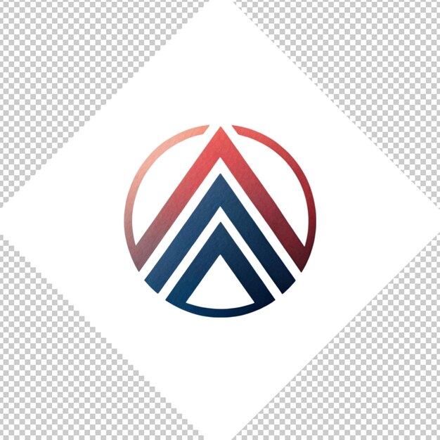 PSD logotipo minimalista sobre un fondo transparente