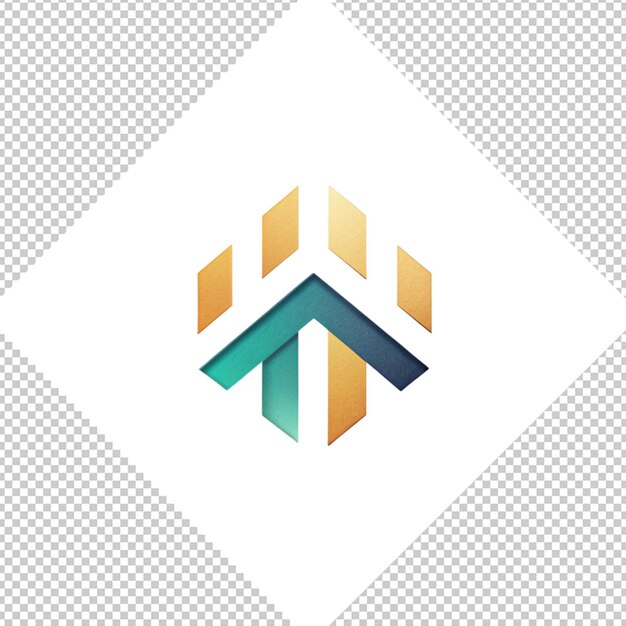 PSD logotipo minimalista sobre un fondo transparente