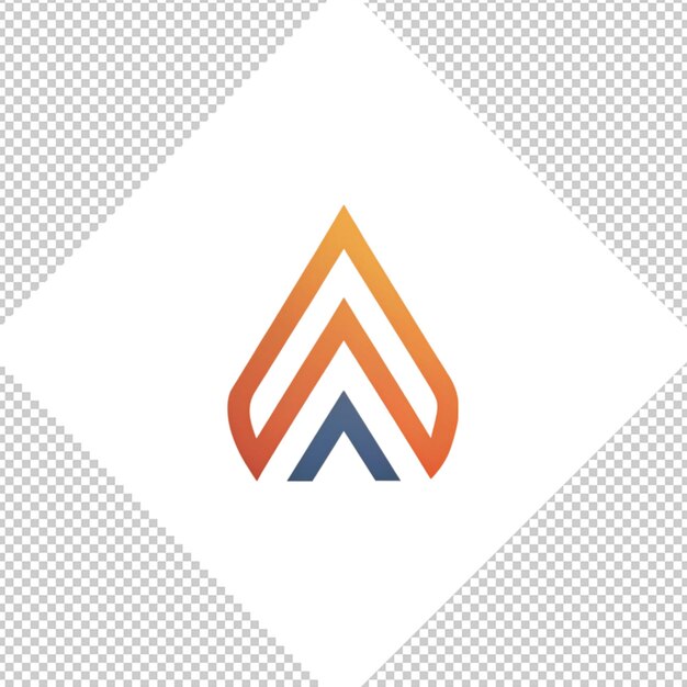 PSD logotipo minimalista sobre un fondo transparente