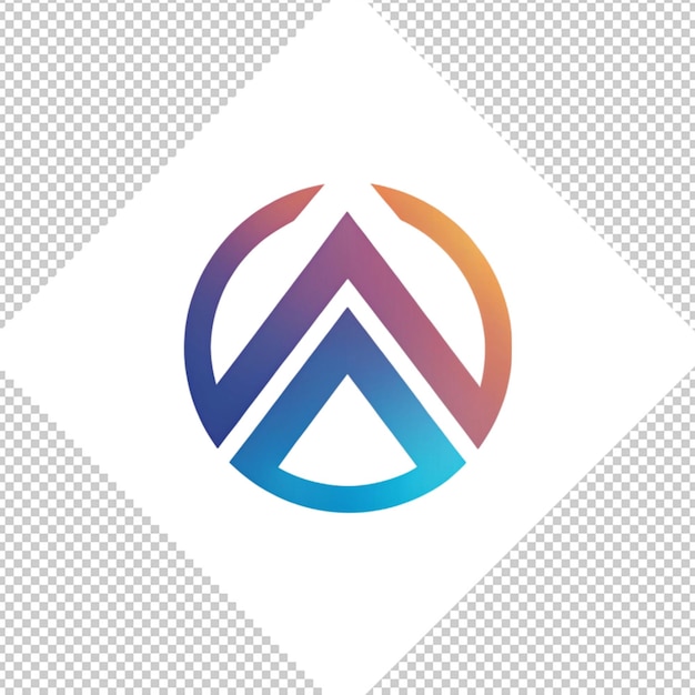 Logotipo minimalista sobre un fondo transparente