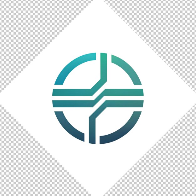 PSD logotipo minimalista sobre un fondo transparente