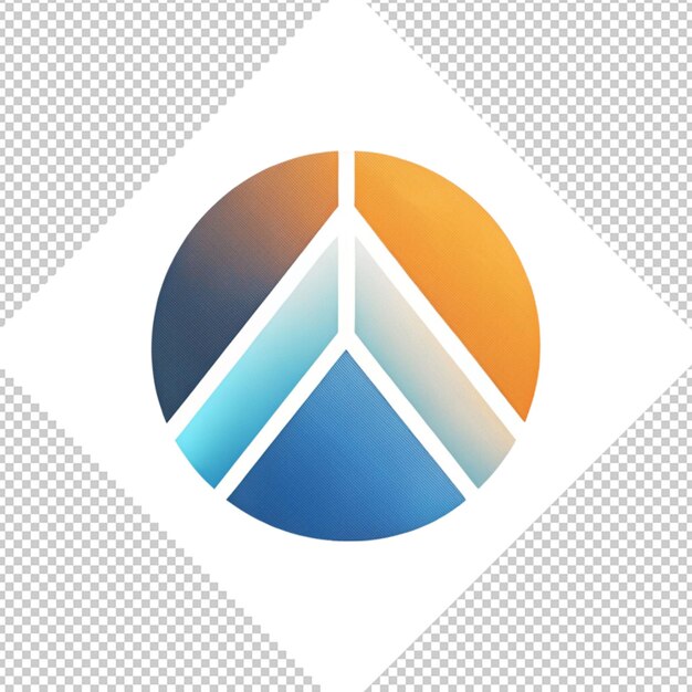 PSD logotipo minimalista sobre un fondo transparente