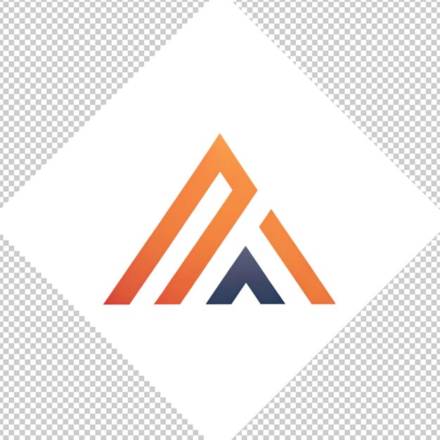 PSD logotipo minimalista sobre un fondo transparente