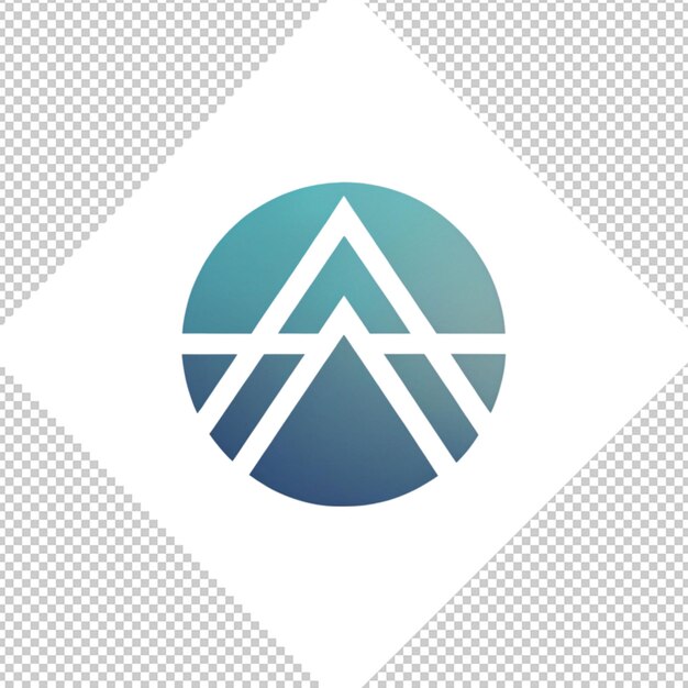 PSD logotipo minimalista sobre un fondo transparente