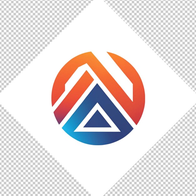 PSD logotipo minimalista sobre un fondo transparente