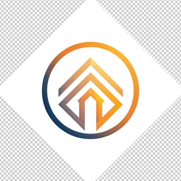 PSD logotipo minimalista sobre un fondo transparente