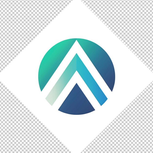 PSD logotipo minimalista sobre un fondo transparente