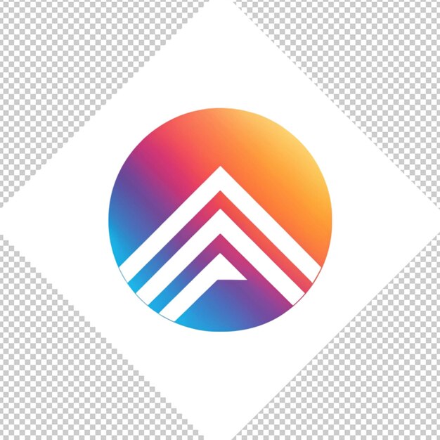 Logotipo minimalista sobre un fondo transparente