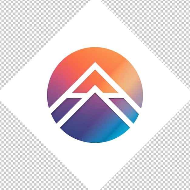 PSD logotipo minimalista sobre un fondo transparente