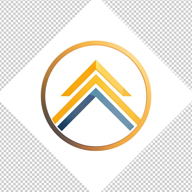 PSD logotipo minimalista sobre un fondo transparente