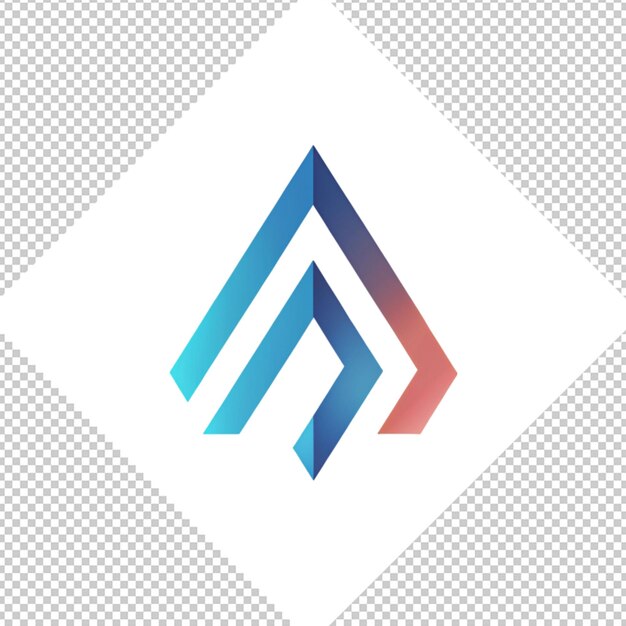 PSD logotipo minimalista sobre un fondo transparente