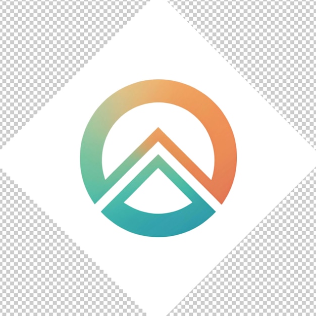 PSD logotipo minimalista sobre un fondo transparente