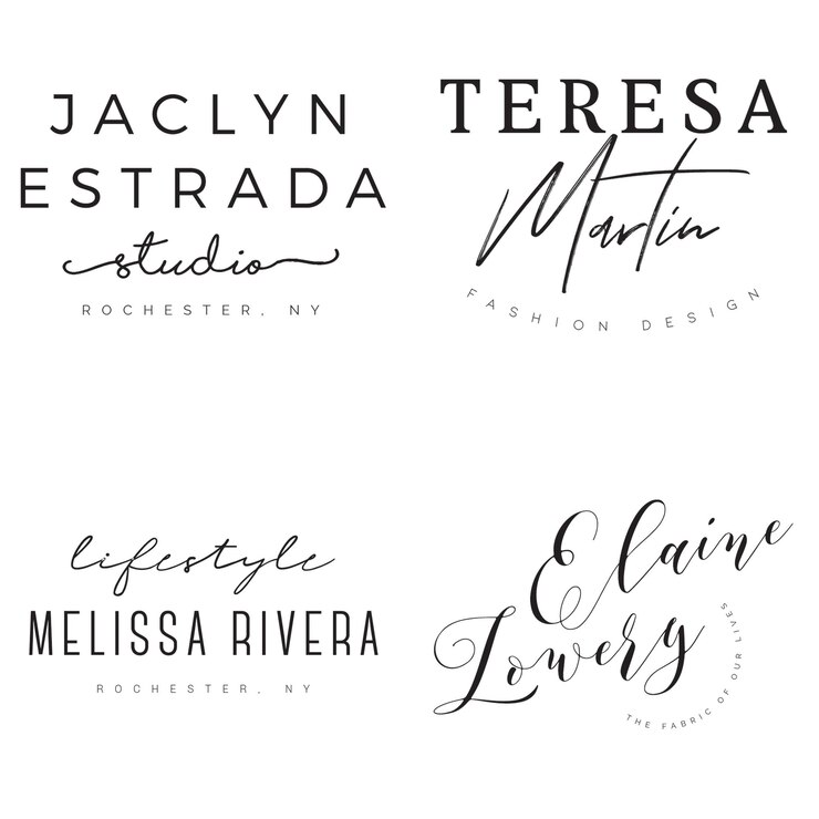 PSD logotipo mínimo prefabricado psd