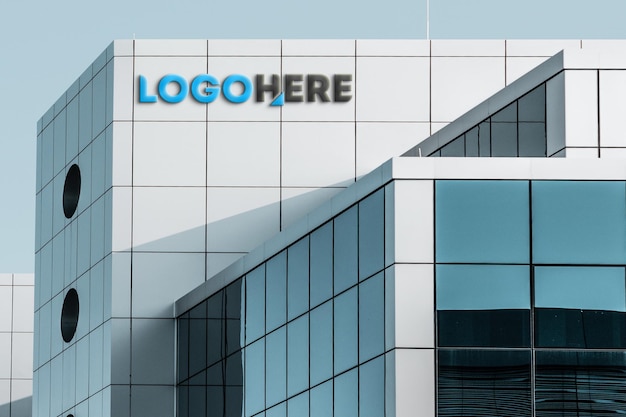 logotipo modelo de edificio logotipo de oficina
