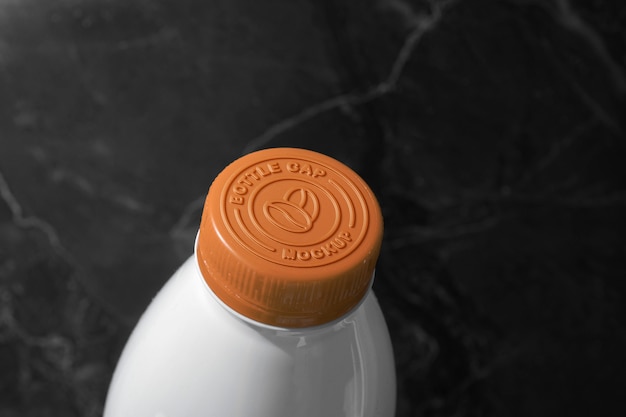 Logotipo en el modelo de tapa de la botella