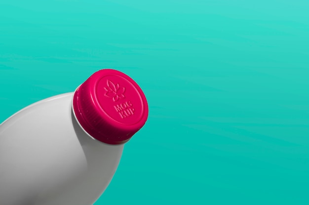 Logotipo en el modelo de tapa de la botella
