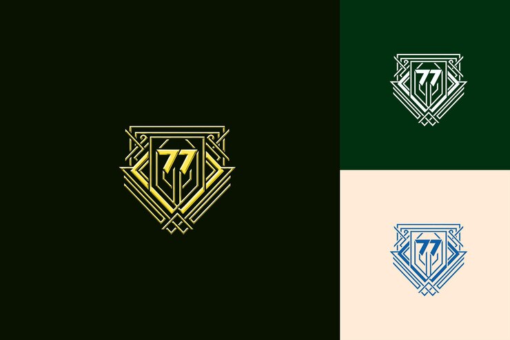 PSD el logotipo del monograma del 75 aniversario con un 75 estilizado en las colecciones de diseño abstracto de cen vector