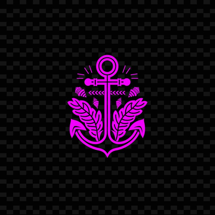 PSD logotipo nautical sea holly com decorative um design vector criativo da coleção natureza