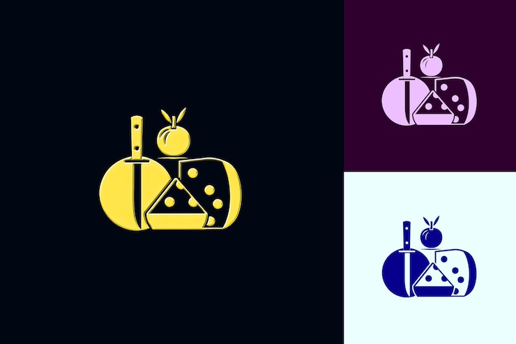 PSD un logotipo negro y púrpura con un diseño de una colmena