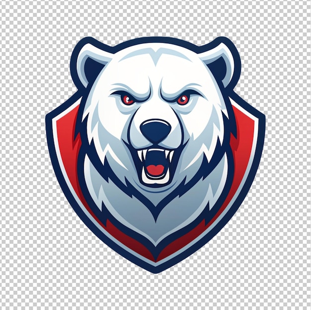 El logotipo del oso polar en un fondo transparente