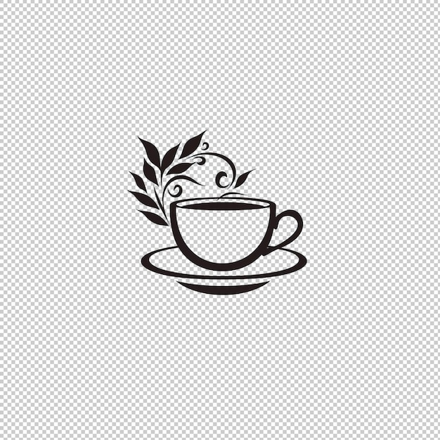 PSD el logotipo de la pegatina earl grey tea con fondo aislado