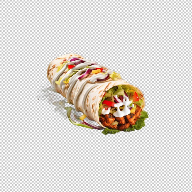 El logotipo de la pegatina kebab aislado el fondo aislado