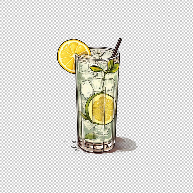 El logotipo de la pegatina tom collins aislado de fondo i