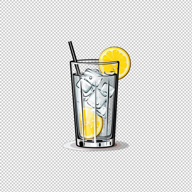 El logotipo de la pegatina tom collins aislado de fondo i