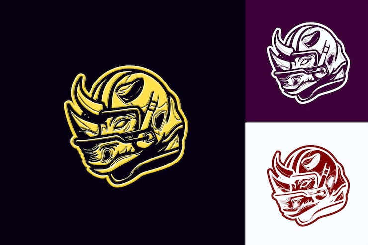 PSD un logotipo para un pez y una mujer con un tazón de arroz
