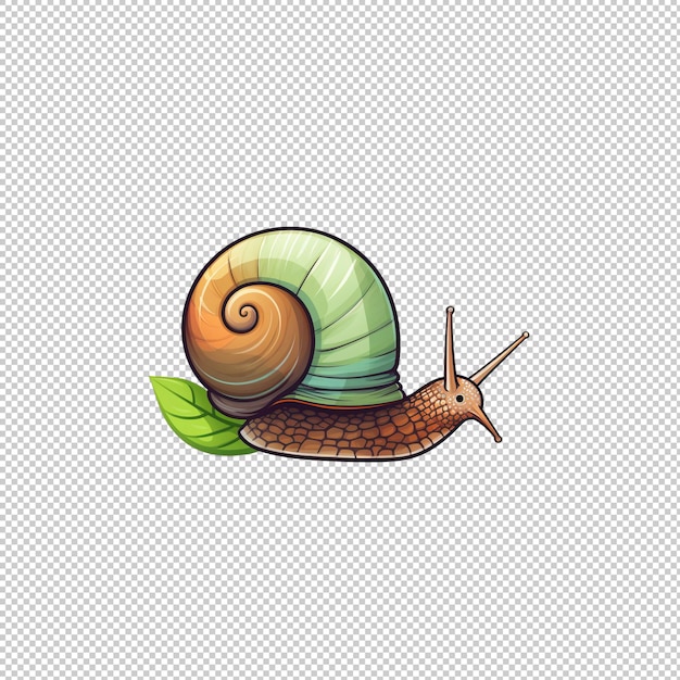 Logotipo plano fondo aislado de caracol h