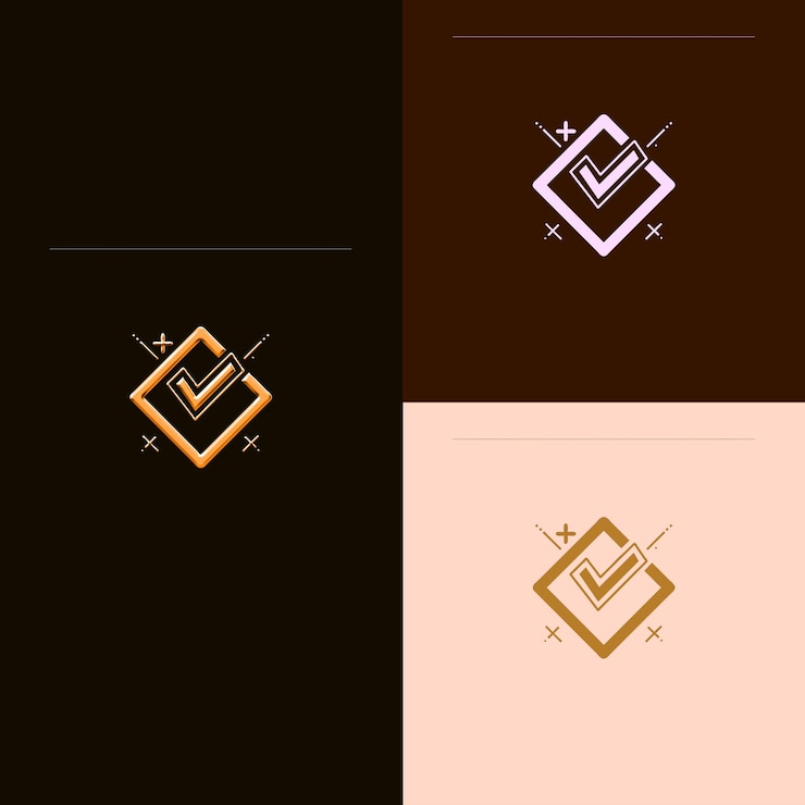 PSD logotipo del premio a la mejor práctica con una marca de comprobación y una estrella utilizi diseños vectoriales creativos y únicos