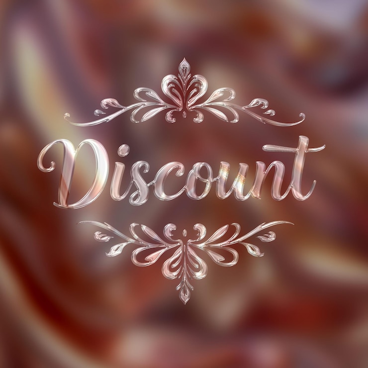 PSD un logotipo de un producto que dice " descuento "