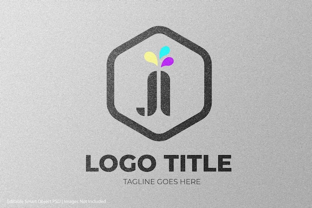 Logotipo que es un logotipo que tiene forma de hexágono.