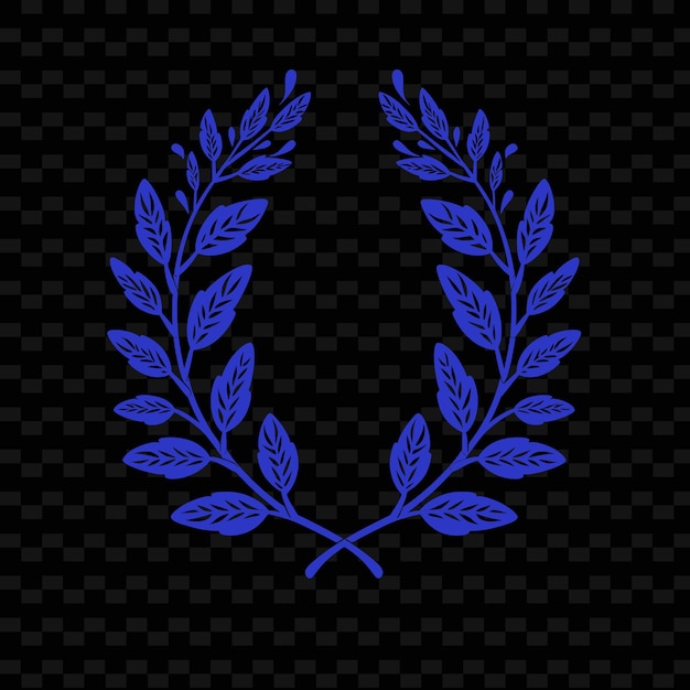 PSD logotipo de la rama de oregano con corona de laurel decorativa y colecciones de diseño vectorial de hierbas naturales