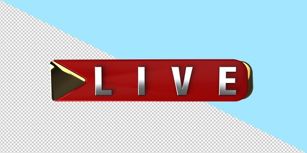 Logotipo de renderizado 3D en vivo