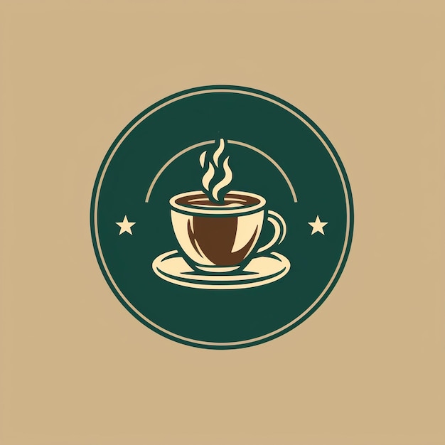 El logotipo de retro cafe