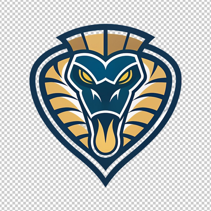 PSD logotipo de la serpiente icono de la cabeza de serpiente vector en fondo transparente