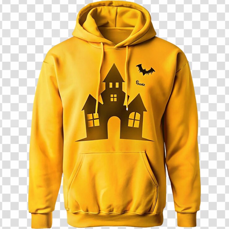 PSD logotipo de la sudadera de halloween aislada sobre un fondo transparente