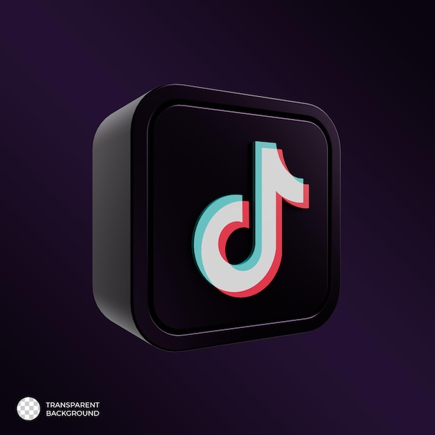 Logotipo de Tiktok 3D