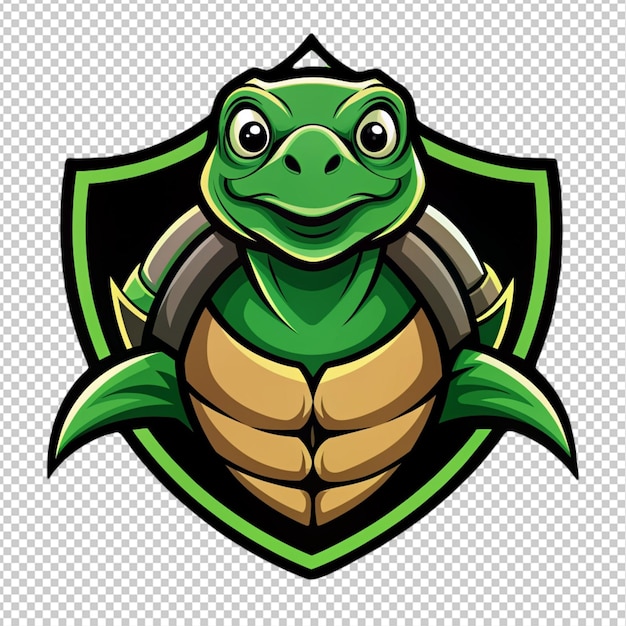 PSD el logotipo de la tortuga en fondo transparente