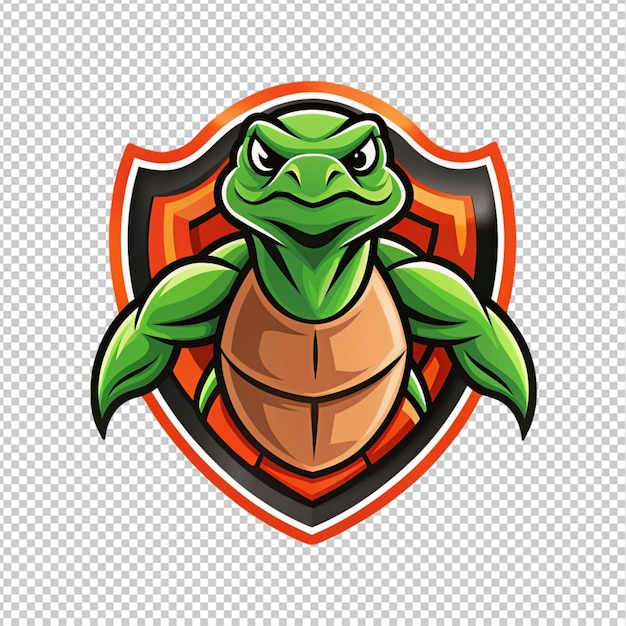 PSD el logotipo de la tortuga en fondo transparente