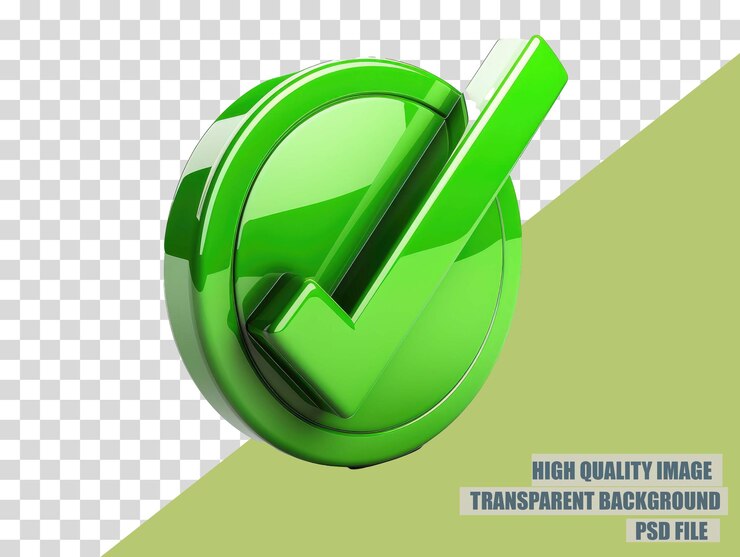 PSD un logotipo verde con una flecha que apunta a la derecha sobre un fondo transparente