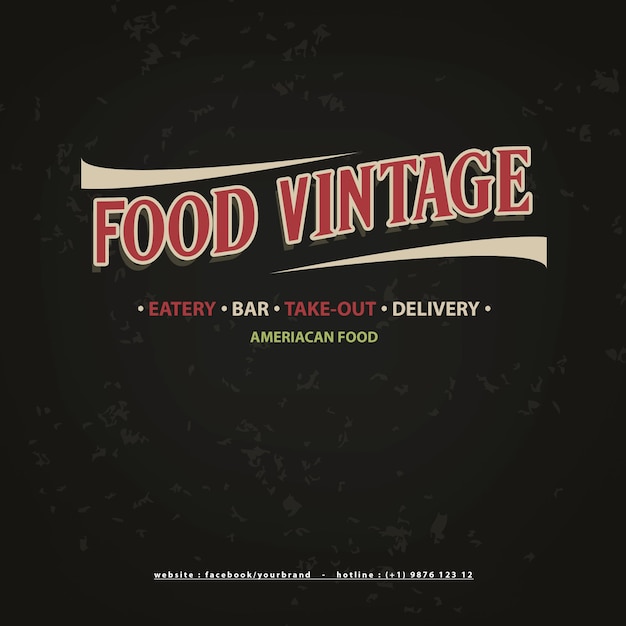 PSD logotipo vintage editable